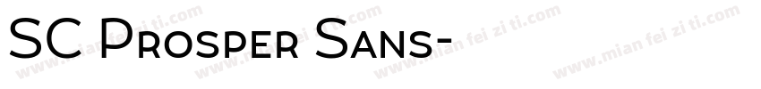 SC Prosper Sans字体转换